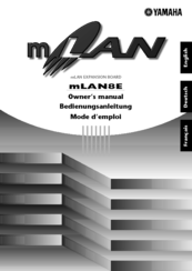Yamaha mLAN8E Owner's Manual