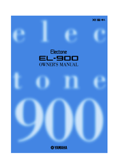 Yamaha Electone EL-900 Owner's Manual