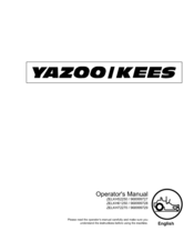Yazoo/Kees ZELKH72270 Operator's Manual