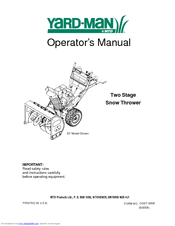 Yard-Man OGST-2806 Operator's Manual