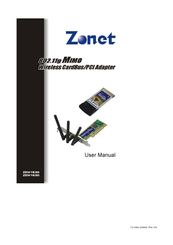 Zonet ZEW1630 User Manual