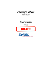 ZyXEL Communications Prestige 202H Series User Manual