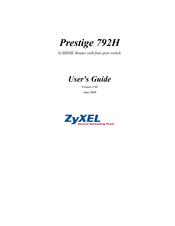 ZyXEL Communications Prestige 792H User Manual