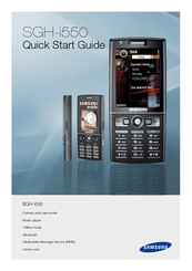Samsung SGH-I550W Quick Start Manual