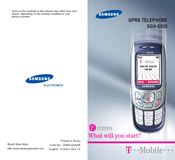 Samsung SGH-E820T User Manual