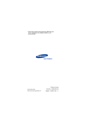 Samsung SGH-E820N User Manual