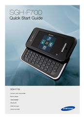 Samsung SGH-F700 Quick Start Manual