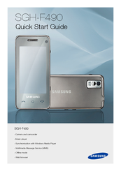 Samsung SGH-F490V Quick Start Manual