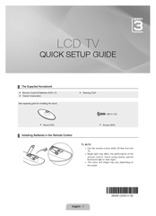 Samsung LE19C350D1W Quick Setup Manual