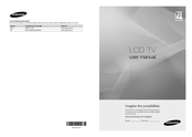 Samsung LE22C451E2W User Manual