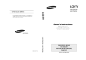 Samsung LW17N23N Owner's Instructions Manual