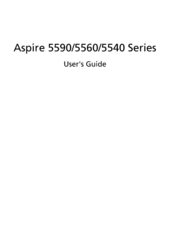 Acer Aspire 5560 User Manual