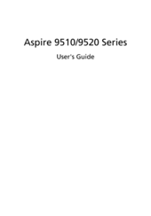 Acer Aspire 9510 Series User Manual