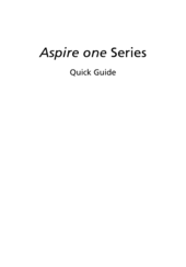 Acer A110 1588 - Aspire ONE - Atom 1.6 GHz Quick Manual