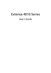 Acer Extensa 4010 User Manual