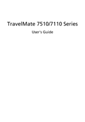 Acer TravelMate 7510 Series User Manual