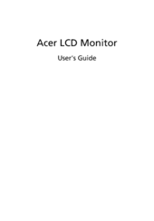 Acer B193W - Bdmh Wide-screen LCD Monitor User Manual