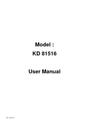 Acnodes KD 81516 User Manual