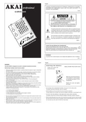 Akai G-Drive D2G Reference Manual