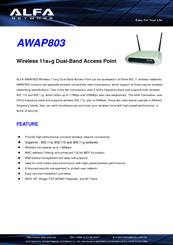 Alfa Network AWAP803 Specifications