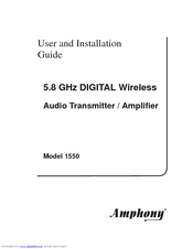 Amphony L1550 User And Installation Manual