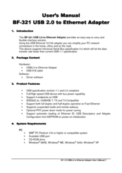 Bafo BF-321 User Manual