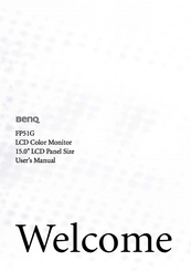 Benq FP51G User Manual