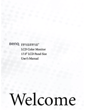 Benq 71E User Manual