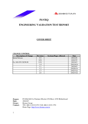 Biostar P4 SXQ Engineering Validation Test Report