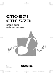 Casio CTK-573 User Manual