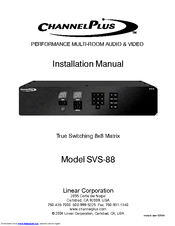 Channel Plus SVS-88 Installation Manual