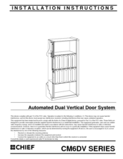 Chief CM6DV SERIES Installation Instructions Manual