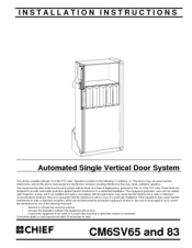 Chief CM6SV83 Installation Instructions Manual