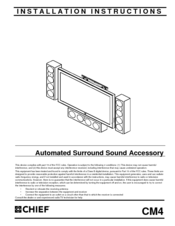 Chief CM4 Installation Instructions Manual