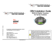 Clark Synthesis AW339 Installation Manual