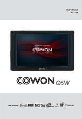 Cowon Q5W - VERSION 1.1 User Manual