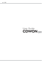 Cowon CR1 User Manual