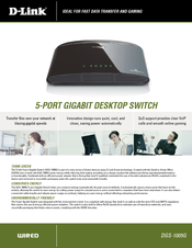 D-link DGS-1005G Specifications