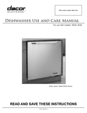 Dacor Epicure ED30 Use And Care Manual