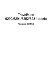 Acer TravelMate 6252 Kasutaja Teatmik