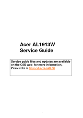 Acer AL1913W Service Manual