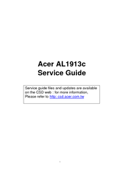 Acer AL1913c Service Manual