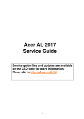 Acer AL2017 Service Manual