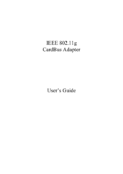 Encore IEEE 802.11G CARDBUS ADAPTER User Manual