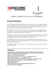 Encore ENRXWI-G Datasheet