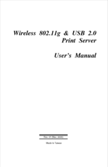 Encore WIRELESS 802.11G USB 2.0 PRINT SERVER User Manual