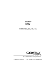 Cabletron Systems TRXMIM-44A User Manual