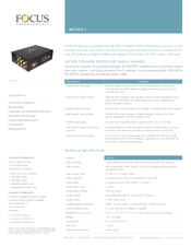 Focus MCSDI-1 Technical Specifications