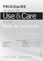 Frigidaire FRA053XT7 Use And Care Manual