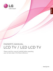 LG 19LE3 Series Owner's Manual